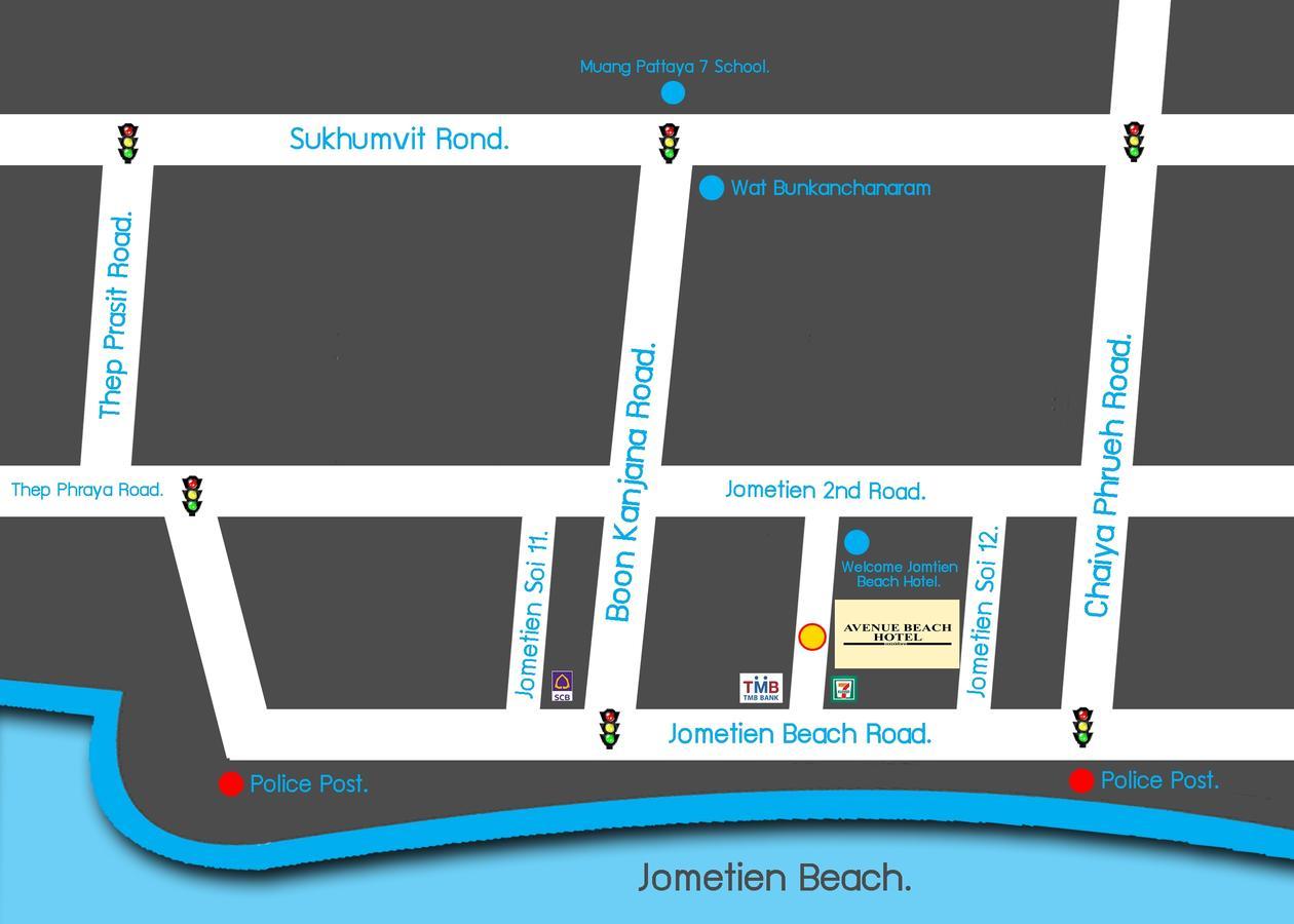 חוף ג'ומטיין Avenue Beach Hotel מראה חיצוני תמונה